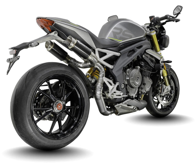 Triumph Speed Triple 1200 RS 2021-2024 GP-R1 Titanium under-seat exhaust system image 0