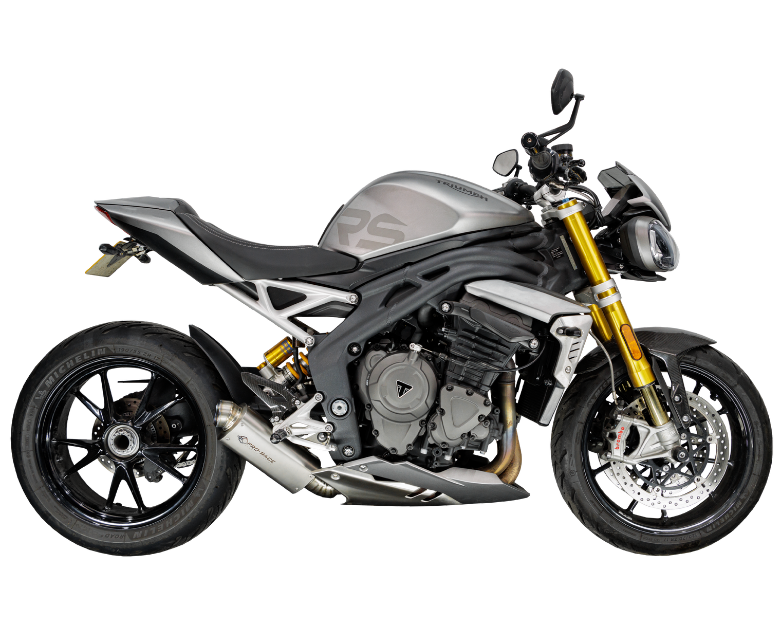 Triumph speed triple 1200 RS/RX 2025-2026 TRI-OVAL Titanium exhaust (low mount)