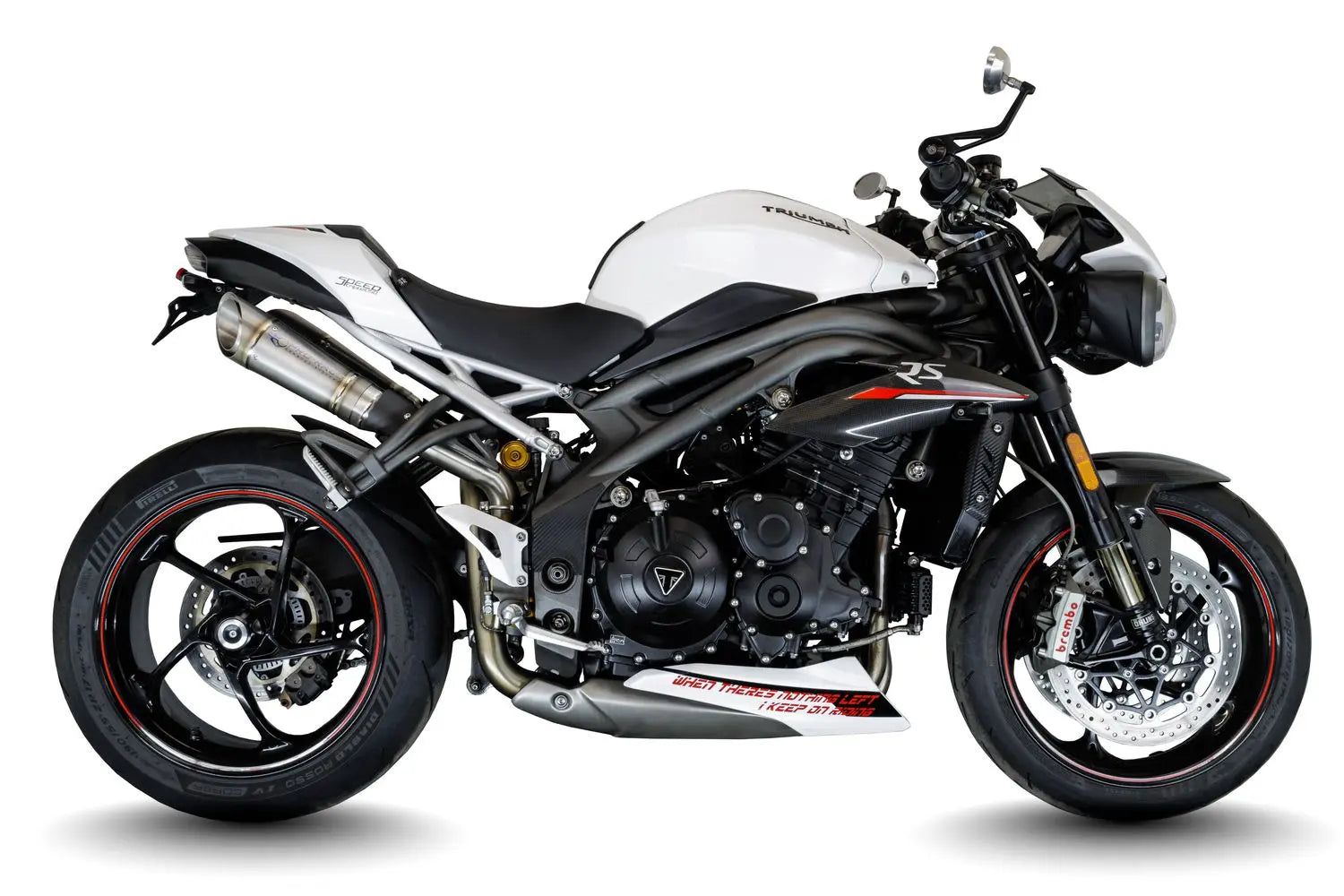 Triumph Speed Triple 1050 S-RS 2016-2020 Titanium GP-R4C exhaust systems image 1