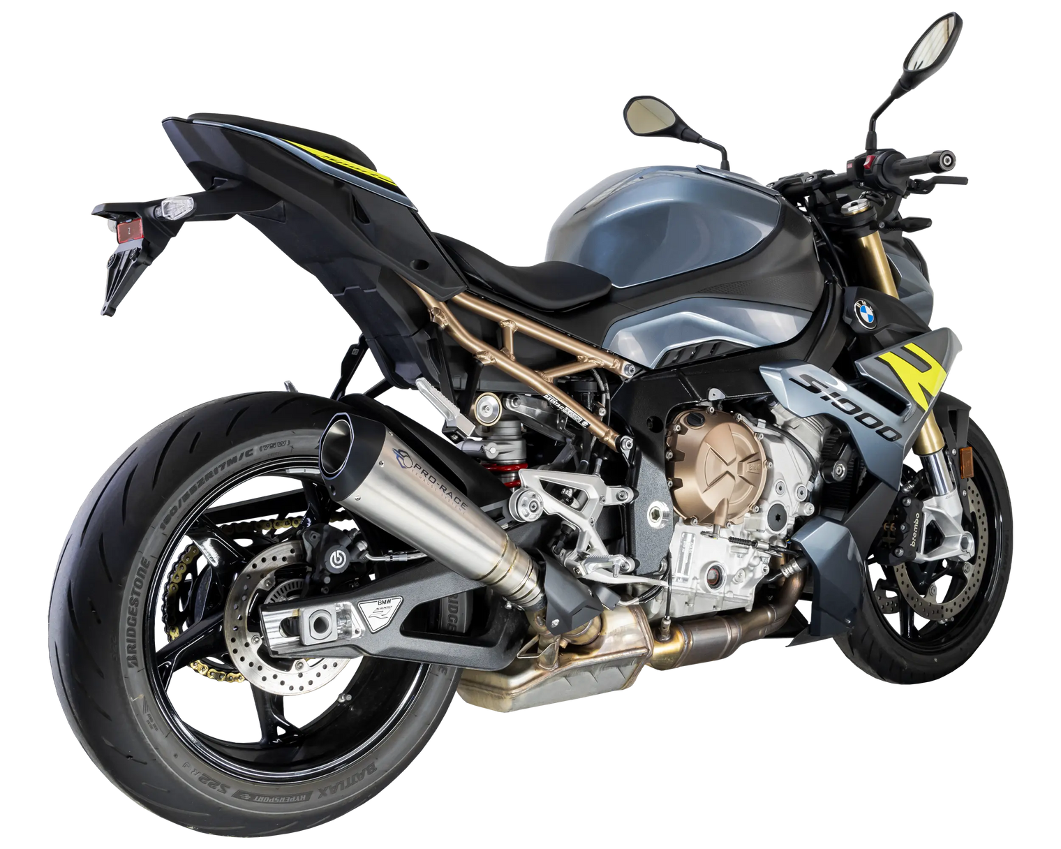 BMW S1000 R 2021-2024 EVO-XC titanium slip-on exhaust Pro-Race exhaust systems