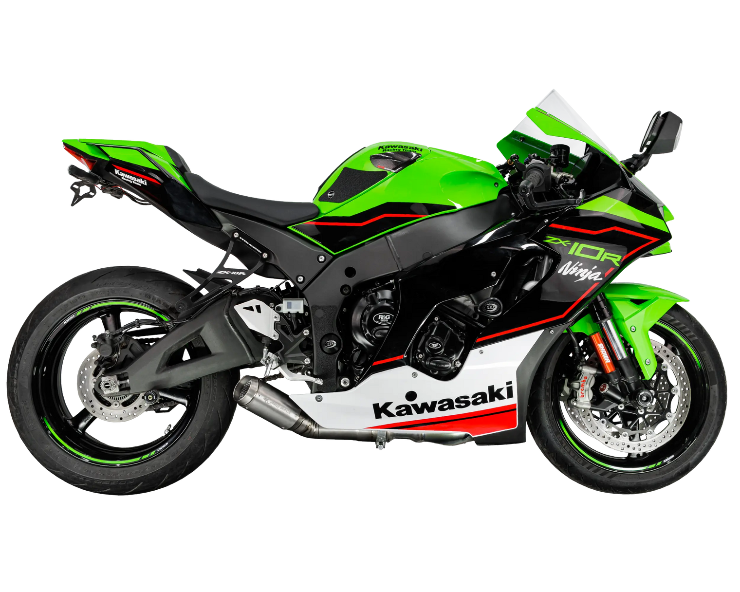 Kawasaki ZX-10R 2021-2025 GP-R2 De-cat exhaust (Low Mount) Pro-Race exhaust systems