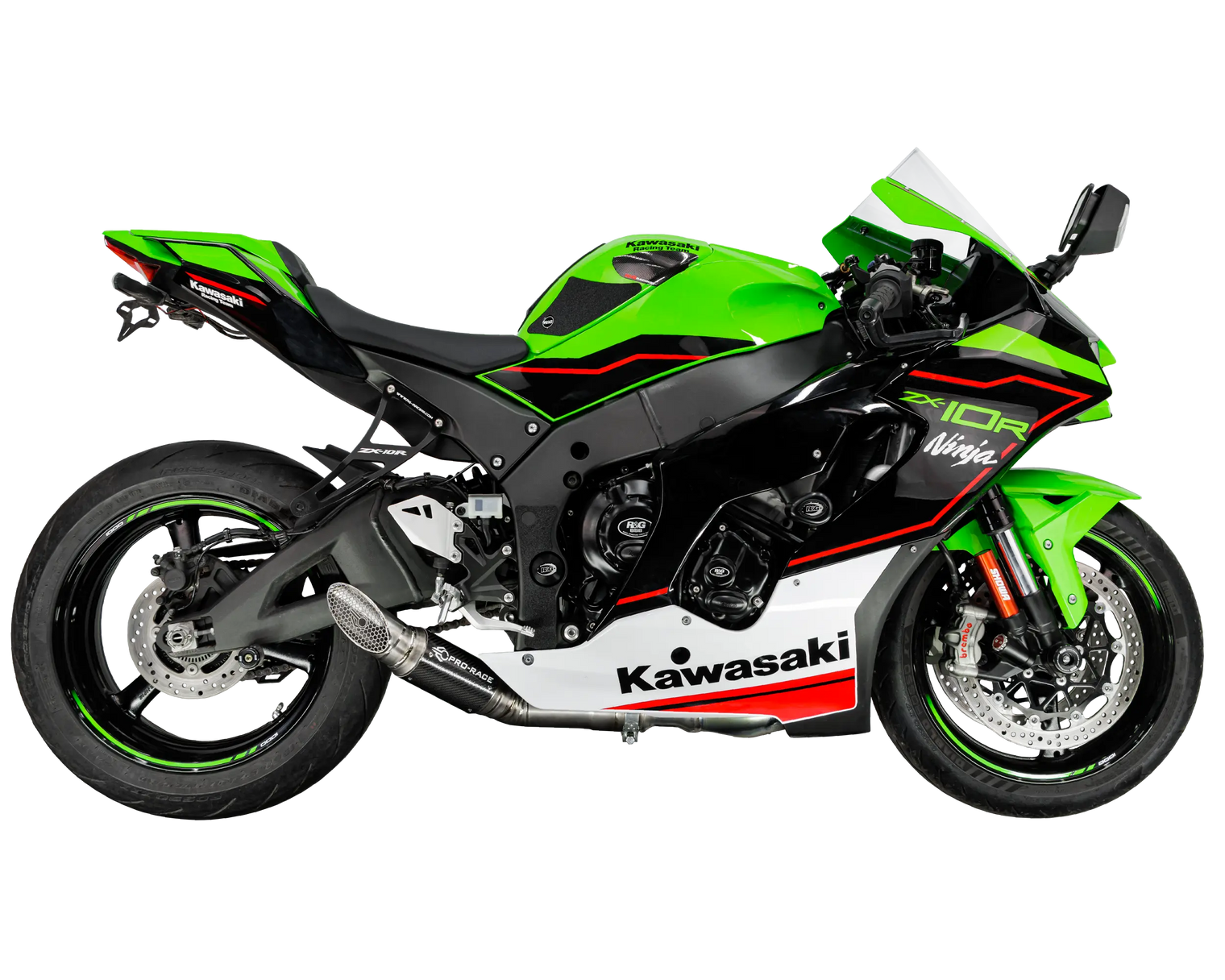 Kawasaki ZX-10R 2021-2025 GP-S1R De-cat exhaust (Low Mount) Pro-Race exhaust systems