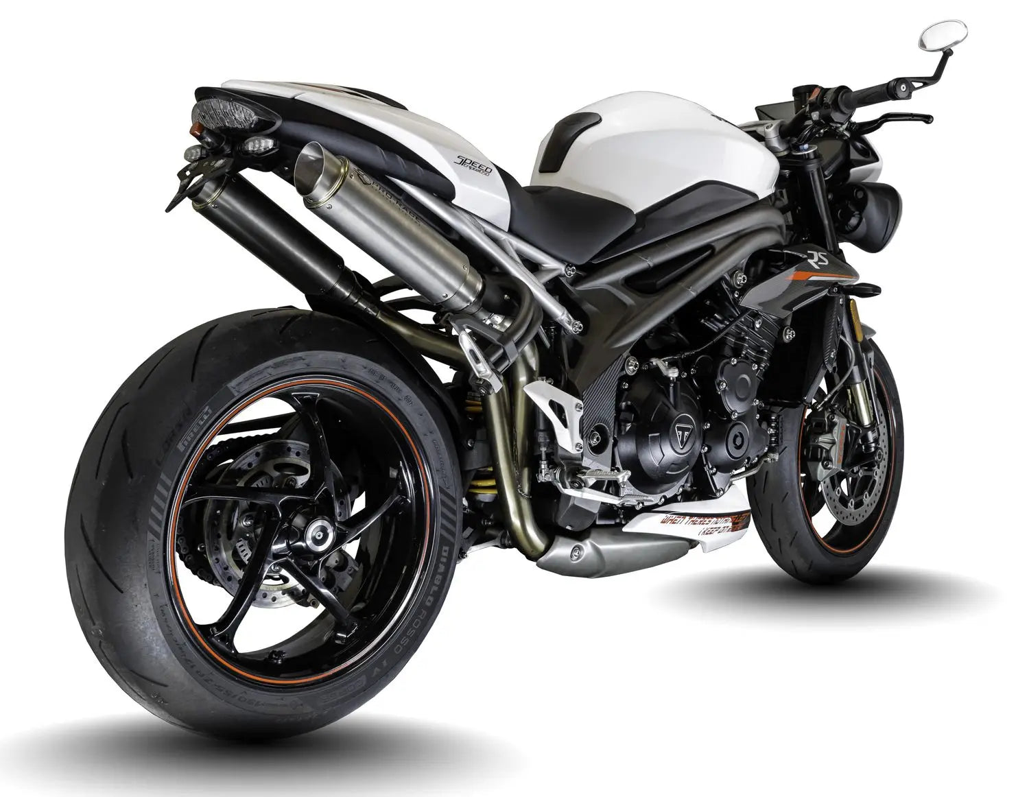 Triumph Speed Triple 1050 S-RS 2016-2020 Titanium GP-R1L exhaust systems image 1