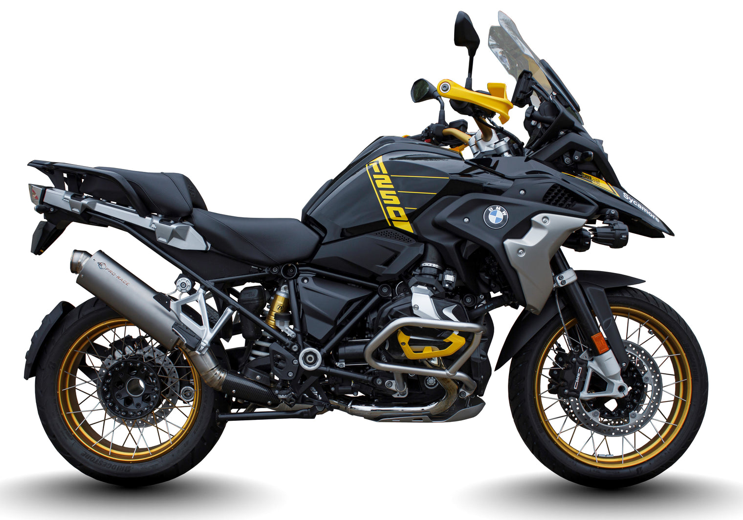 BMW R1200 & R1250 GS 2014-2021 OVAL slip-on exhaust image 2