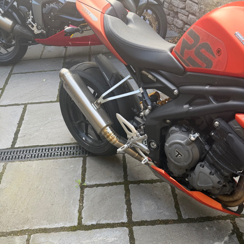 Triumph speed triple 1200 RS/RX 2025 TRI-OVAL Titanium exhaust image 2